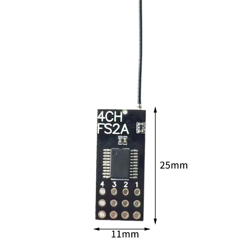 Drone Racing Receiver - Receptor RC Mini FS2A 4CH AFHDS