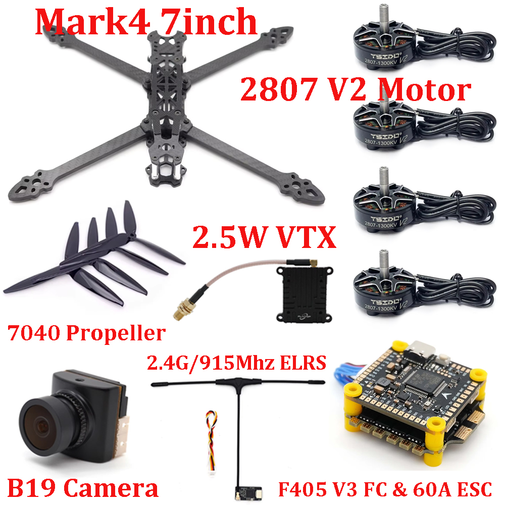 Drone Racing Propeller - Kit de Quadro Mark4 de 7