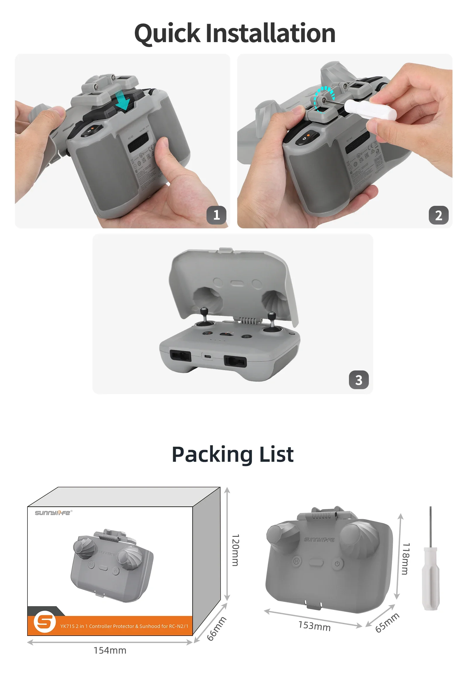 2 em 1 controlador protetor su - Dji Drone Mini 3 avaliação e preço